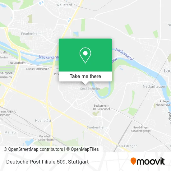 Deutsche Post Filiale 509 map