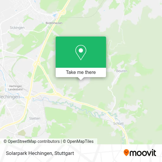 Solarpark Hechingen map