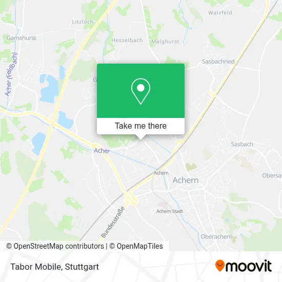 Tabor Mobile map