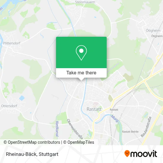 Rheinau-Bäck map