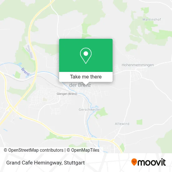 Grand Cafe Hemingway map