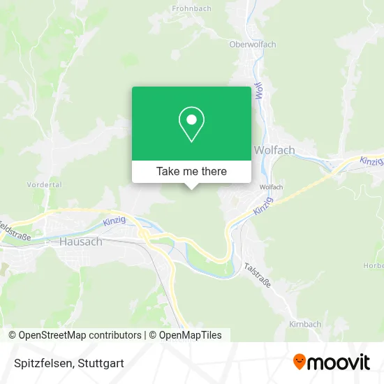 Spitzfelsen map