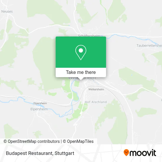 Restaurant Budapest map