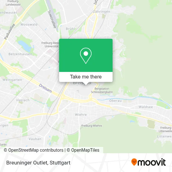 Breuninger Outlet map