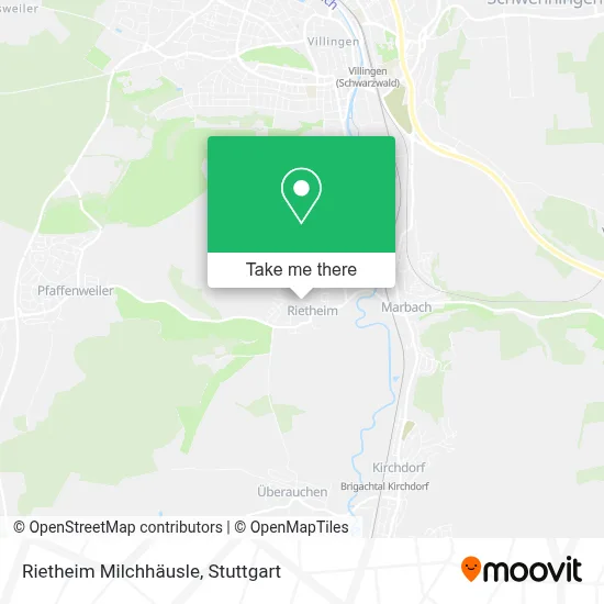Rietheim Milchhäusle map