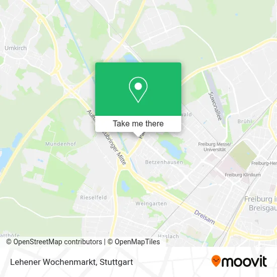 Lehener Wochenmarkt map