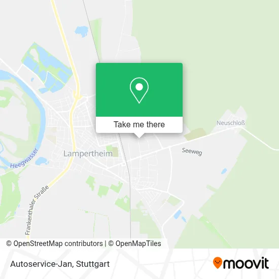 Autoservice-Jan map