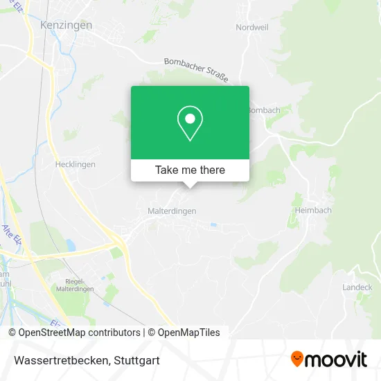 Wassertretbecken map