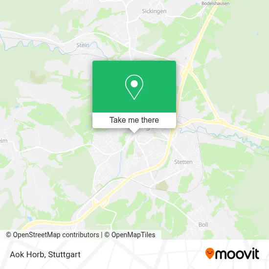 Aok Horb map