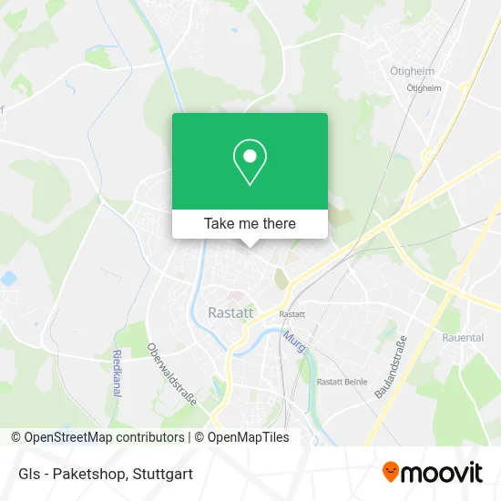 Gls - Paketshop map