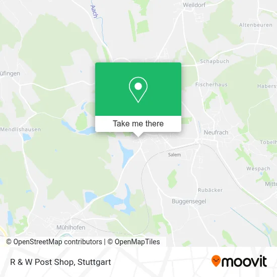 R & W Post Shop map