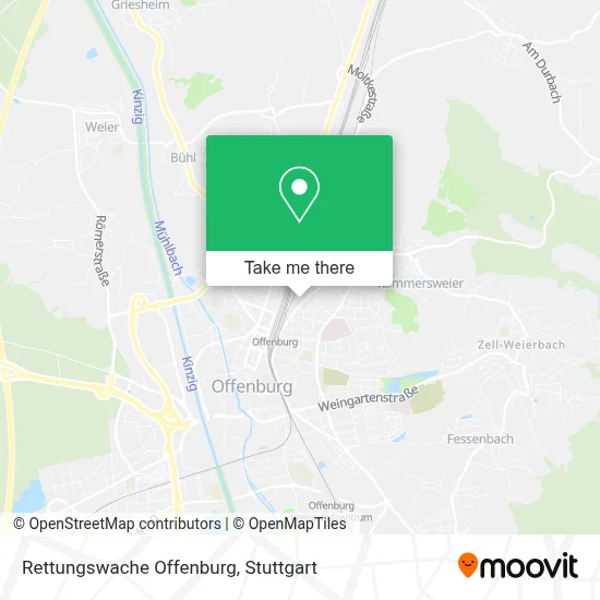 Rettungswache Offenburg map