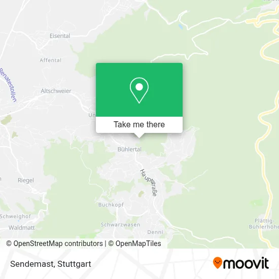 Sendemast map