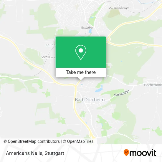 Americans Nails map