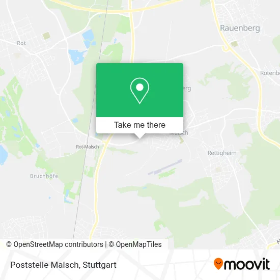 Poststelle Malsch map