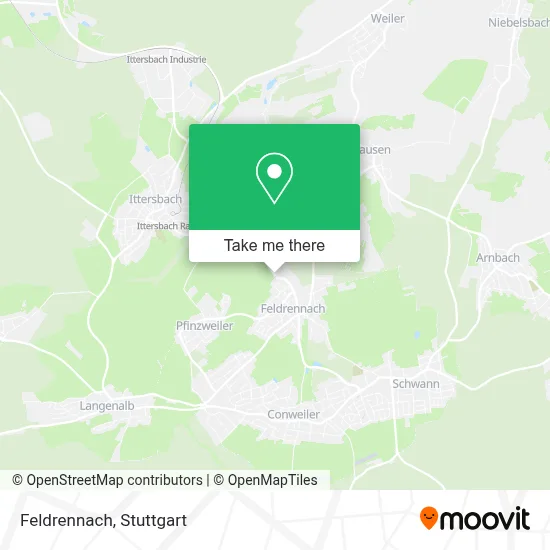 Feldrennach map