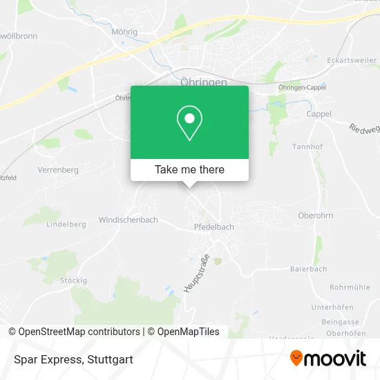 Spar Express map