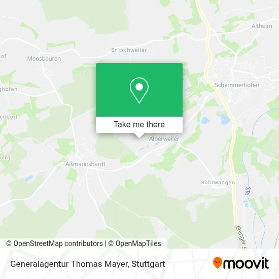 Generalagentur Thomas Mayer map