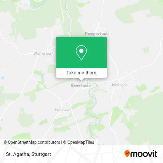 St. Agatha map