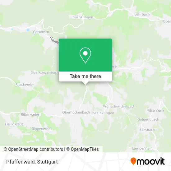 Pfaffenwald map