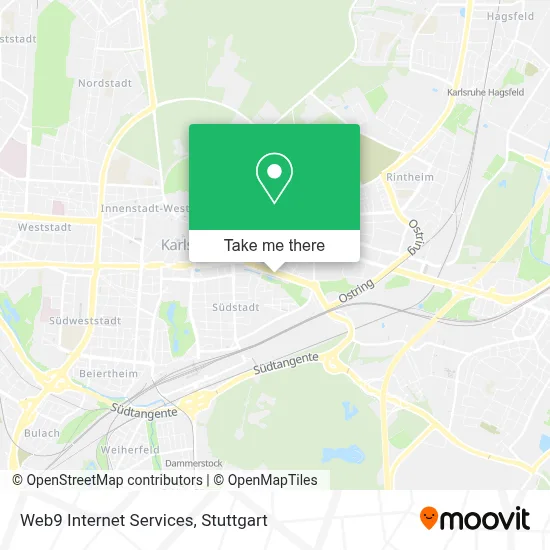 Web9 Internet Services map