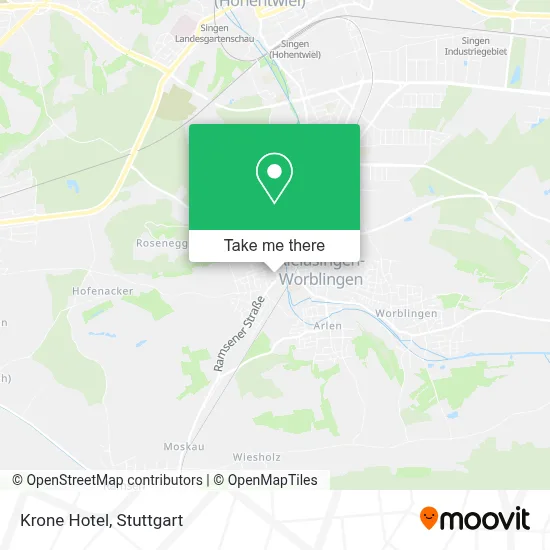 Hotel Krone map
