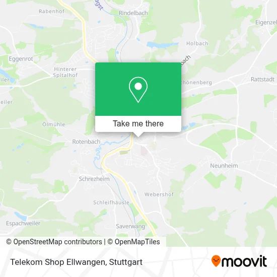 Telekom Shop Ellwangen map