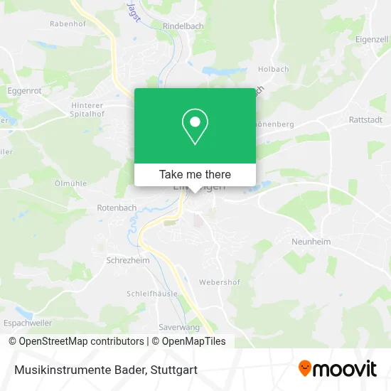 Musikinstrumente Bader map