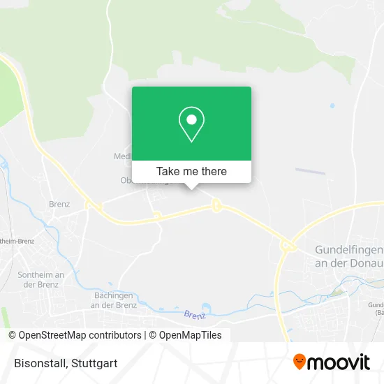 Bisonstall map