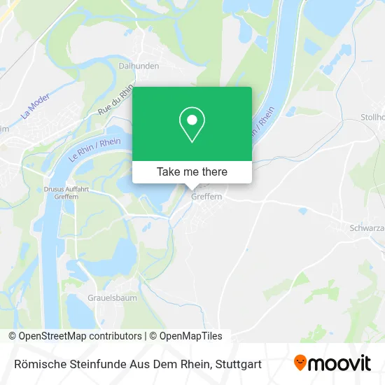 Römische Steinfunde Aus Dem Rhein map