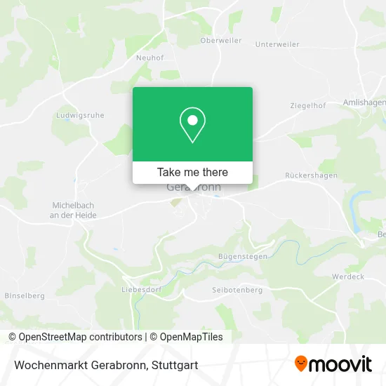 Wochenmarkt Gerabronn map