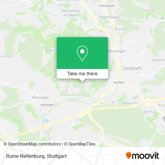 Ruine Nellenburg map