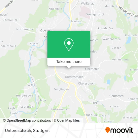 Untereschach map