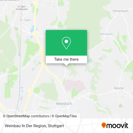Weinbau In Der Region map