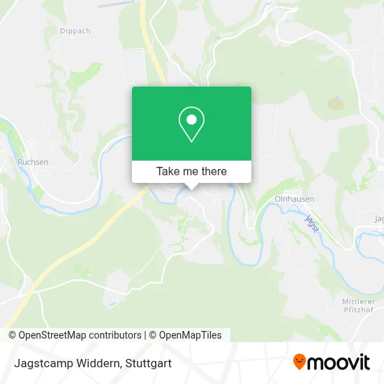 Jagstcamp Widdern map
