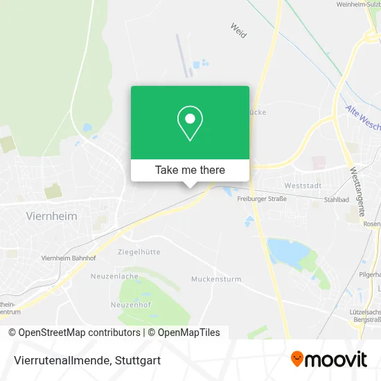 Vierrutenallmende map