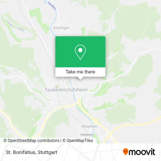 St. Bonifatius map