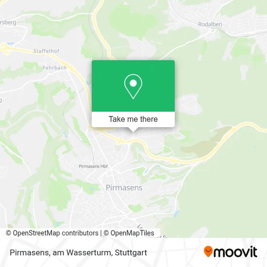Pirmasens, am Wasserturm map