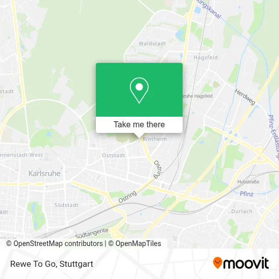 Rewe To Go map