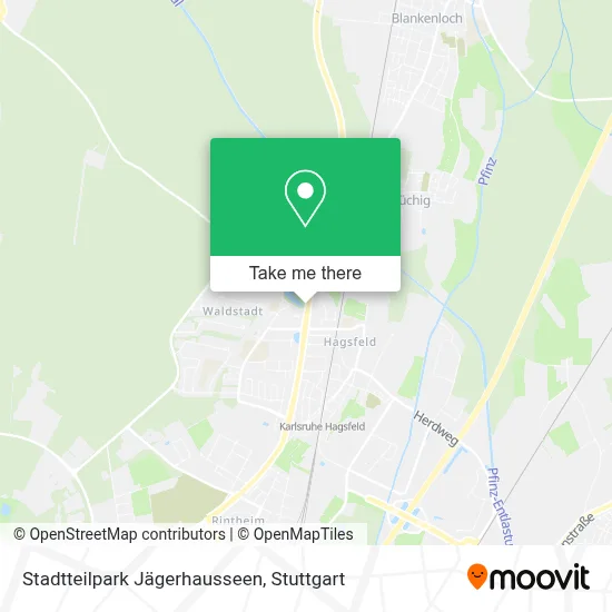 Stadtteilpark Jägerhausseen map