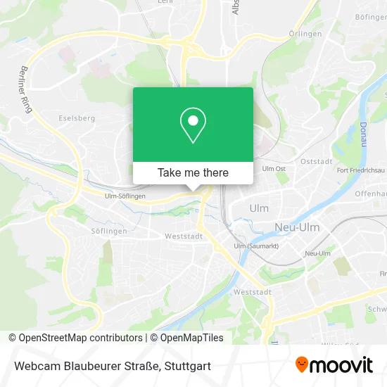Webcam Blaubeurer Straße map