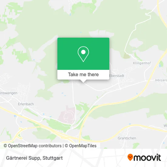 Gärtnerei Supp map