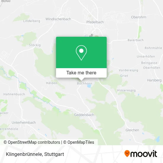 Klingenbrünnele map