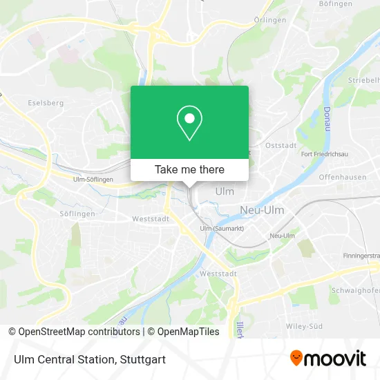 Ulm Hbf map