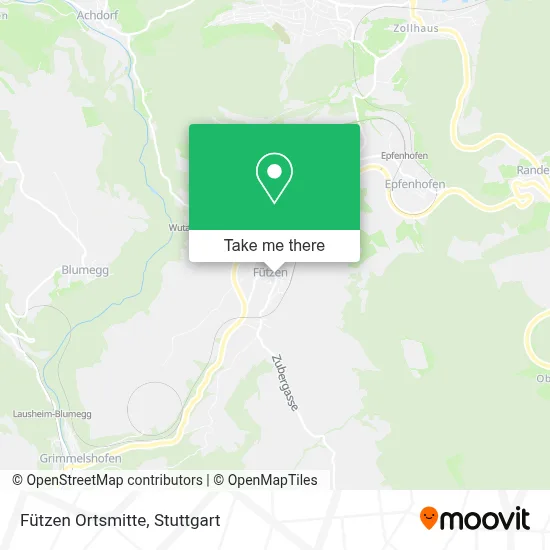 Fützen Ortsmitte map