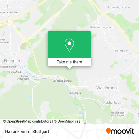 Hasenklamm map
