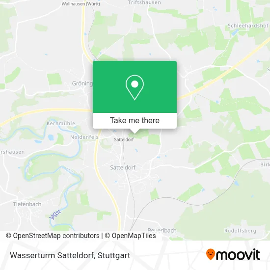 Wasserturm Satteldorf map