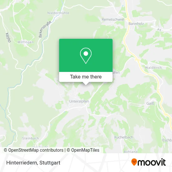 Hinterriedern map