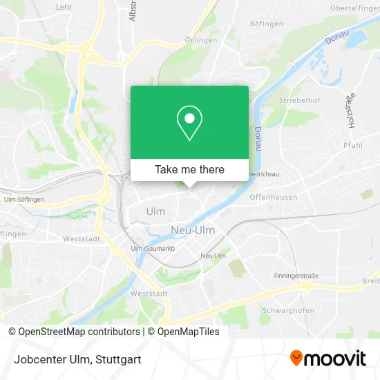 Jobcenter Ulm map