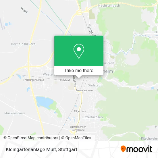 Kleingartenanlage Mult map